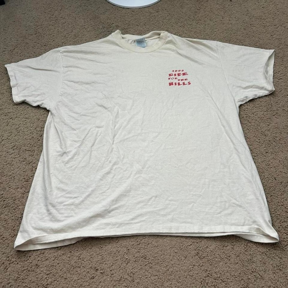 Vintage Ride for the Hills 1998 white t-shirt Size XXL
